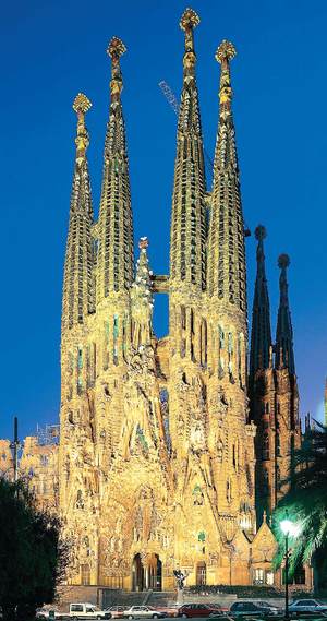Gaudi's surreal Sagrada Familia in Barcelona